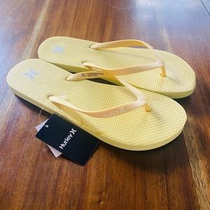 Hurley Yellow Flip-Flops